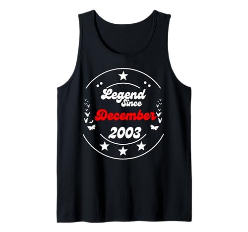 Dezember 2003 Birthday Legend Man Boy Since December 2003 Tank Top Dezember 2003 Birthday Legend Man Boy Since December 2003 Tank Top von December 2003 Birthday Legendary Since 2003 Men