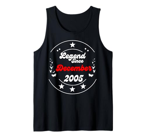 Dezember 2005 Birthday Legend Man Boy Since December 2005 Tank Top Dezember 2005 Birthday Legend Man Boy Since December 2005 Tank Top von December 2005 Birthday Legendary Since 2005 Men