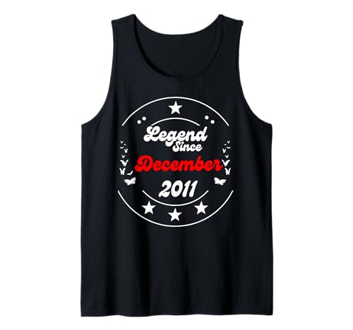 Dezember 2011 Birthday Legend Man Boy Since December 2011 Tank Top Dezember 2011 Birthday Legend Man Boy Since December 2011 Tank Top von December 2011 Birthday Legendary Since 2011 Men