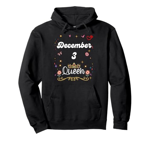 Dezember 3 Queen Born on December 3rd Birthday Girl Women Pullover Hoodie Dezember 3 Queen Born on December 3rd Birthday Girl Women Pullover Hoodie von December 3 Queen Born on December 3rd Birthday