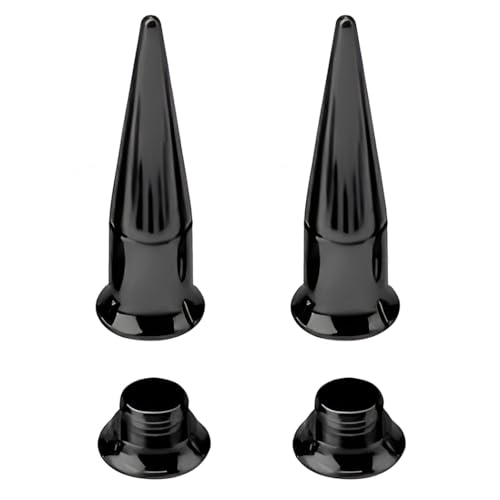 1 Paar Schwarz 19 mm(3/4") Taper Plugs Tunnel Ohrringe Ohrstöpsel Septum Piercing Ohrplugs Körperschmuck Ohr Dehnstäbe Expander Innengewinde Fleischtunnel Titanstahl Edelstahl Frauen Herren von Decentraland