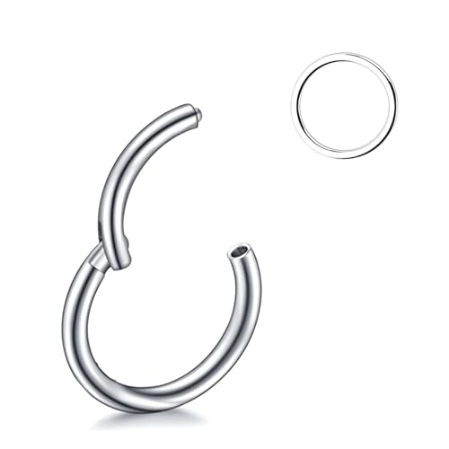 Decentraland 1 STÜCK 20G Silber Durchmesser 10mm Septum Scharnier Nasenring Tragus Orbitalknorpel Schmuck 316L Edelstahl Hypoallergen Ohrring Conch Ring Piercing Schmuck für Frauen und Männer Decentraland 1 STÜCK 20G Silber Durchmesser 10mm Septum Scharnier Nasenring Tragus Orbitalknorpel Schmuck 316L Edelstahl Hypoallergen Ohrring Conch Ring Piercing Schmuck für Frauen und Männer von Decentraland