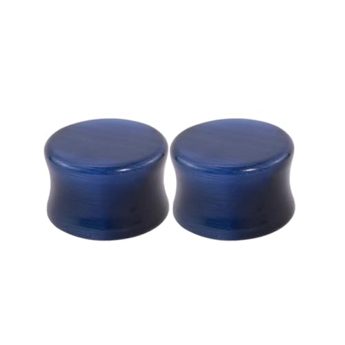 Decentraland 2 Stück 10mm(00G) Natürliche Marineblaue Katzenauge-Ohrstecker Aus Bio-Stein Doppelt Ausgestellte Flesh-Tunnel Körperpiercing Paar-Ohrstecker Schmuck Für Frauen Und Männer von Decentraland
