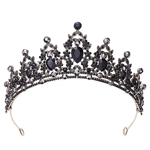 Kristall-Strass-Hochzeits-Tiara für Braut, Hochzeit, Prinzessin, Königin, Krönung, Geburtstagsfeier, silberne Krone, Mädchen und Frauen, Karneval, Party, Urlaub, Feier für Erwachsene von Decentraland