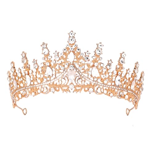 Kristall-Strass-Hochzeits-Tiara für Braut, Hochzeit, Prinzessin, Königin, Krönung, Geburtstagsfeier, silberne Krone, Mädchen und Frauen, Karneval, Party, Urlaub, Feier für Erwachsene von Decentraland