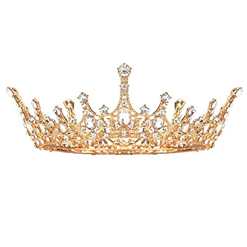 Kristall-Strass-Hochzeits-Tiara für Braut, Hochzeit, Prinzessin, Königin, Krönung, Geburtstagsfeier, silberne Krone, Mädchen und Frauen, Karneval, Party, Urlaub, Feier für Erwachsene von Decentraland