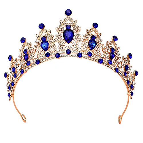 Kristall-Strass-Hochzeits-Tiara für Braut, Hochzeit, Prinzessin, Königin, Krönung, Geburtstagsfeier, silberne Krone, Mädchen und Frauen, Karneval, Party, Urlaub, Feier für Erwachsene von Decentraland