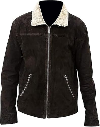 Decenzaa Rick Grimes Jacket - Rick Grimes Wildlederjacke, Braun: Wildleder, L von Decenzaa