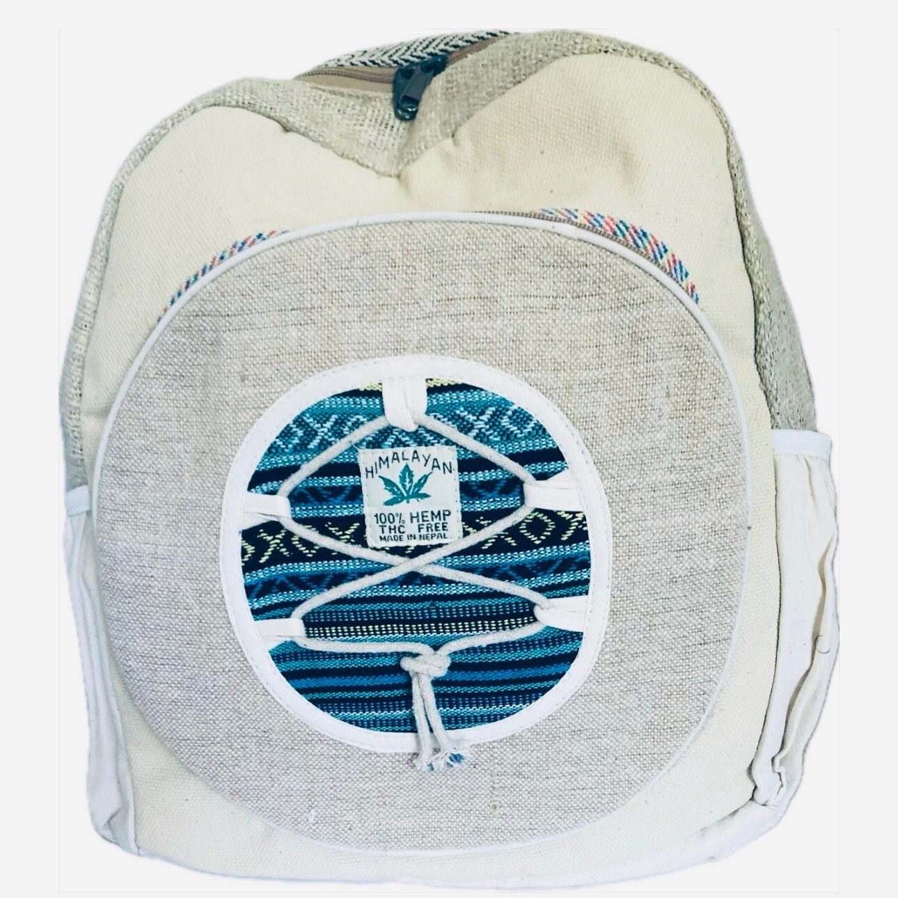 Großer Rucksack Aus Hanf Und Baumwolle/Handarbeit/Nepal/ Großer Rucksack Aus Hanf Und Baumwolle/Handarbeit/Nepal/ von DechenCollection
