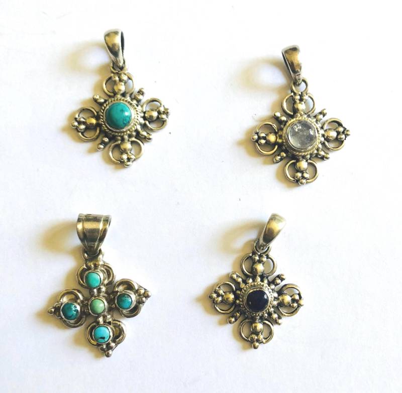 Silber Doppel Vajra Anhänger/ Schutz/ Heilung/ Unzerstörbar Silber Doppel Vajra Anhänger/ Schutz/ Heilung/ Unzerstörbar von DechenCollection