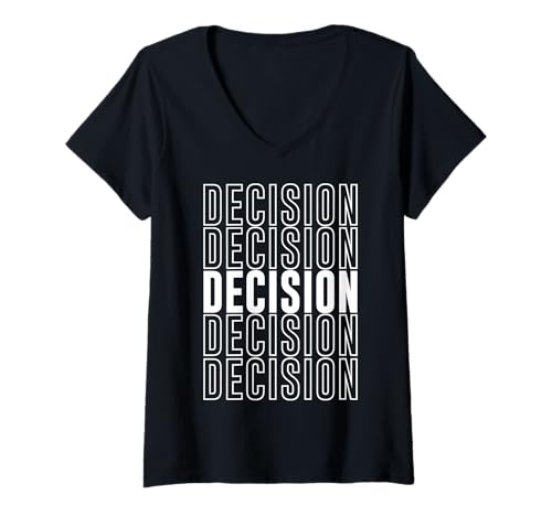 Damen Entscheidung T-Shirt mit V-Ausschnitt Damen Entscheidung T-Shirt mit V-Ausschnitt von Decision Apparel