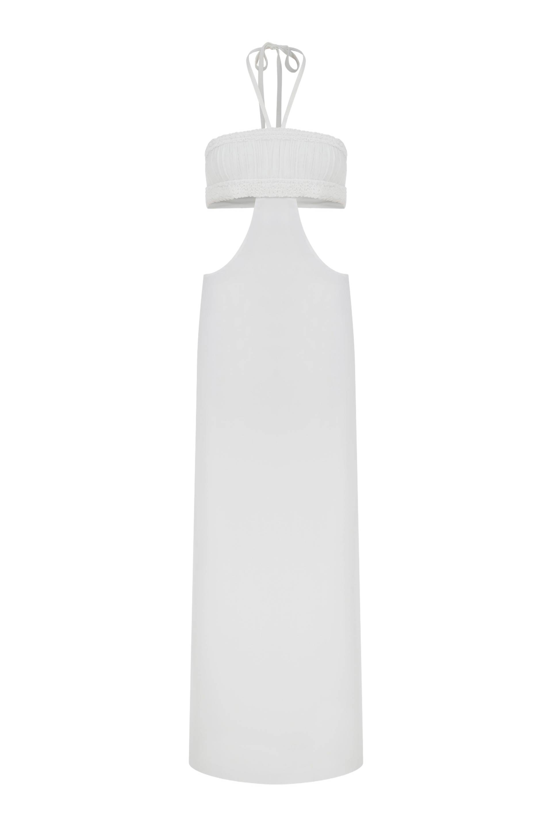 Pearl Blossom Dress - White - M - Declara - Maxi dresses Pearl Blossom Dress - White - M - Declara - Maxi dresses von Declara