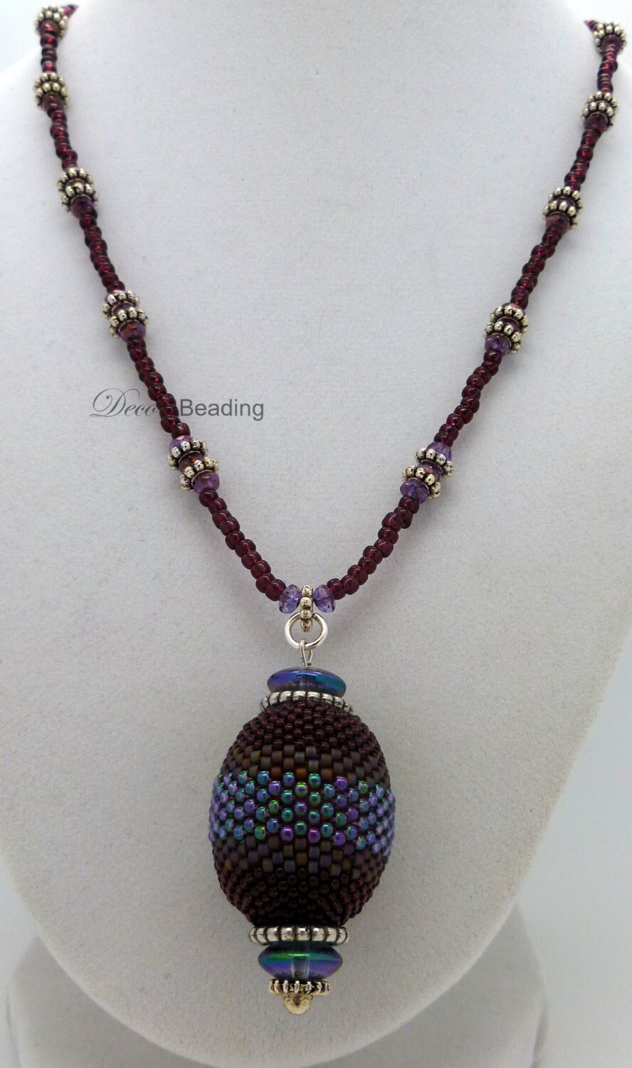 Perlen Halskette. Perlenkette. Kette. Rocailles-Perlen-Kette. Decobeading Perlen Halskette. Perlenkette. Kette. Rocailles-Perlen-Kette. Decobeading von DecoBeading