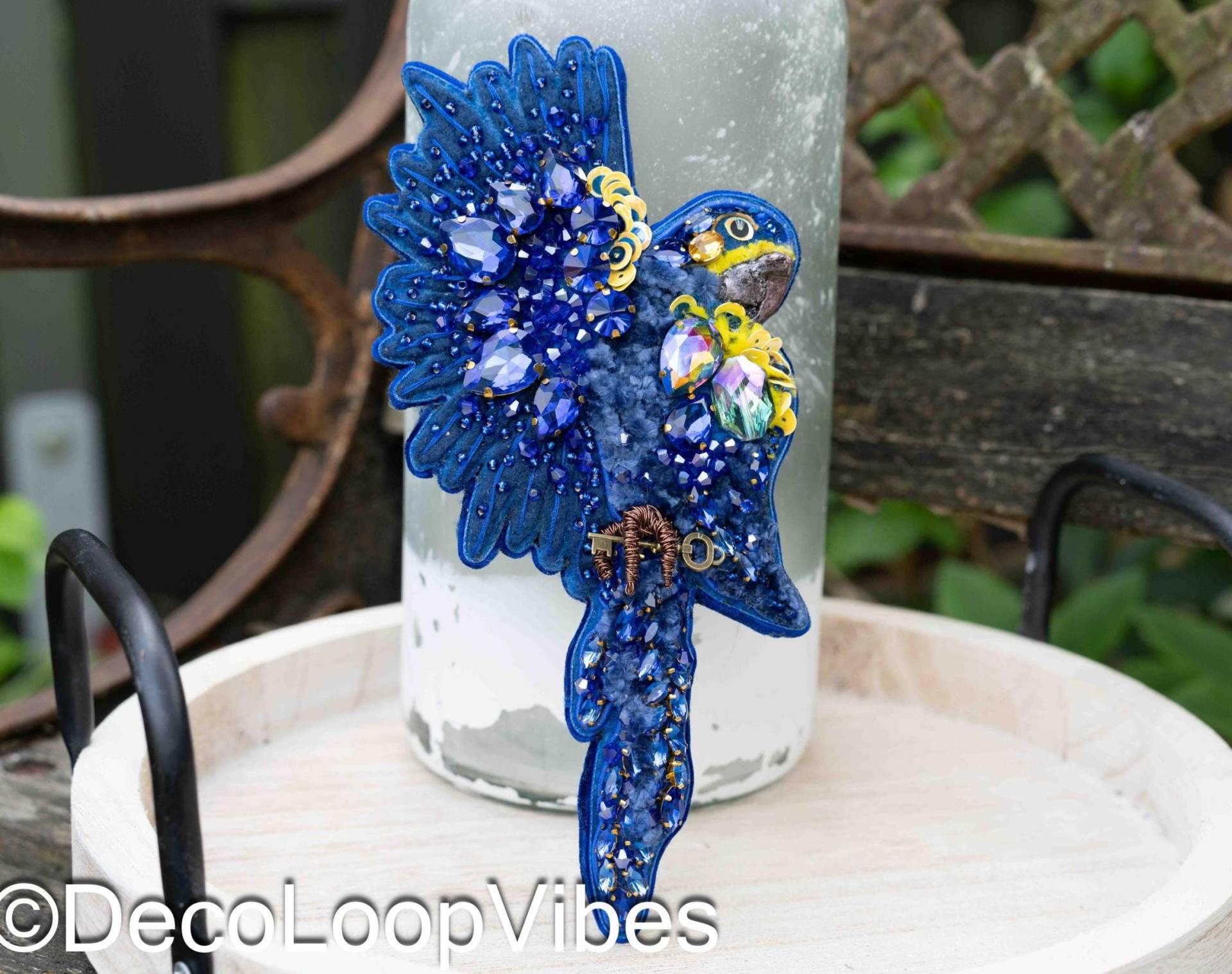 Handgefertigt Selbstgemacht Brosche Papagei Hyazinthara Bestickt/Handmade Brooch Embroidery Parrot Bird Macaw/Kleidung Pin Geschenkidee/Gift Handgefertigt Selbstgemacht Brosche Papagei Hyazinthara Bestickt/Handmade Brooch Embroidery Parrot Bird Macaw/Kleidung Pin Geschenkidee/Gift von DecoLoopVibes