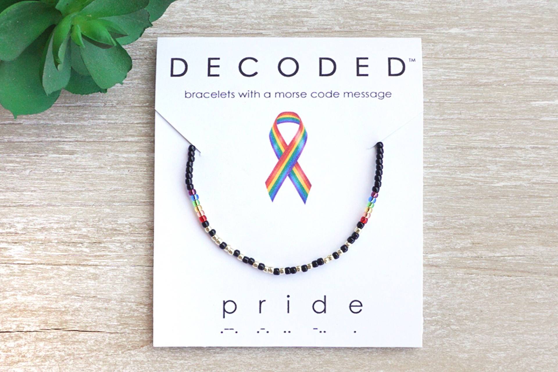 Pride Month - Pride Armband Morse Code Awareness Pride Month - Pride Armband Morse Code Awareness von DecodedDesigns