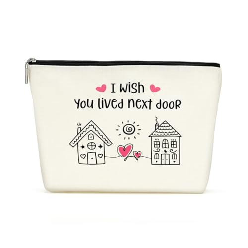 Decohim Long Distance Friendship Makeup Bag Cosmetic Bag Gifts for Best Friends Women Inspirational BFF Gifts Friend Gifts Friendship Gifts for Women Friends Soul Sister Female Her Birthday Christmas, von Decohim