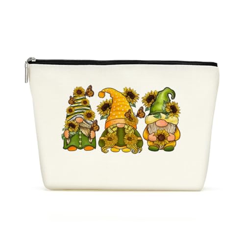 Inspirierende Zwerg Sonnenblume Make-up Tasche Kosmetiktasche Sonnenblume Geschenke Sonnenblume Dekor Stuff für Frauen Ihre weibliche Tochter Freund Schwester Mama Oma Freundschaft Geschenke von Decohim