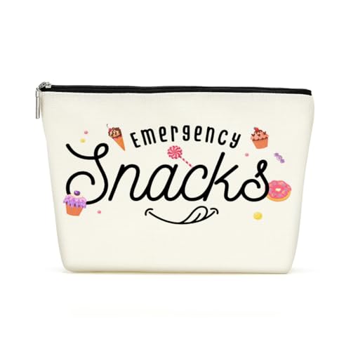 Inspirierte Notfall-Snack-Tasche, Make-up-Tasche, Kosmetiktasche, lustige Snack-Tasche, Notfalltasche für Frauen, Freundin, Schwester, Tochter, Bestie, Mädchen, Mutter, Frau, Kollegen, Weihnachten, von Decohim