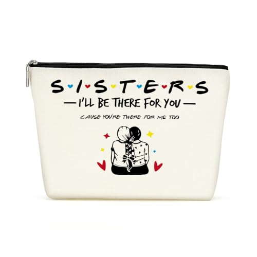 Lustige Schwester Geschenke Make-up Tasche Kosmetiktasche Schwester Geschenke von Schwestern Brautjungfer Bachelorette Party Geschenke von Braut für Frauen Freund Schwester Bestie BFF Brautjungfer von Decohim