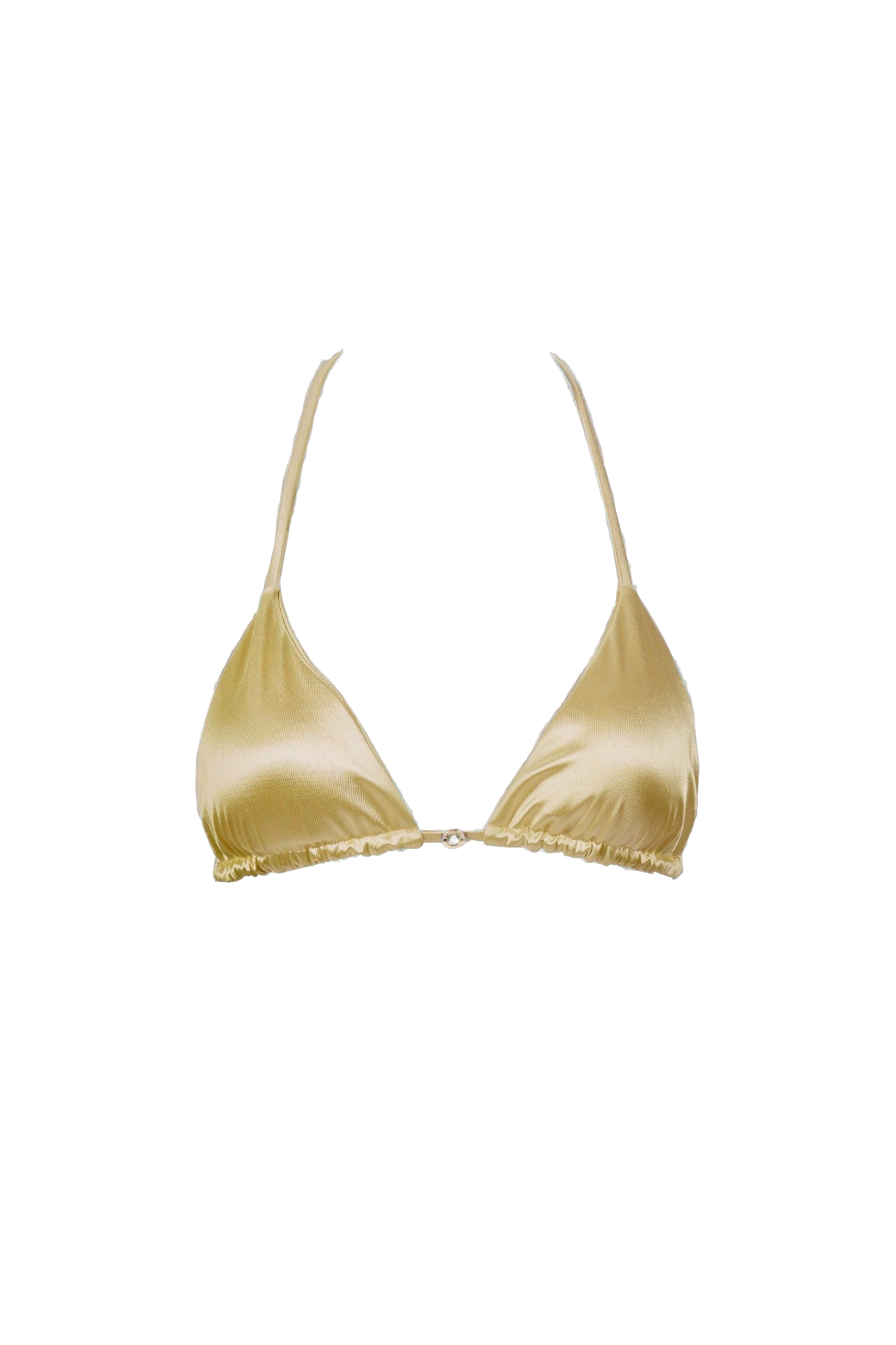 Cara Triangle Bikini Top in Goddess - Gold - S - Decolet The Label - Bikini tops Cara Triangle Bikini Top in Goddess - Gold - S - Decolet The Label - Bikini tops von Decolet The Label