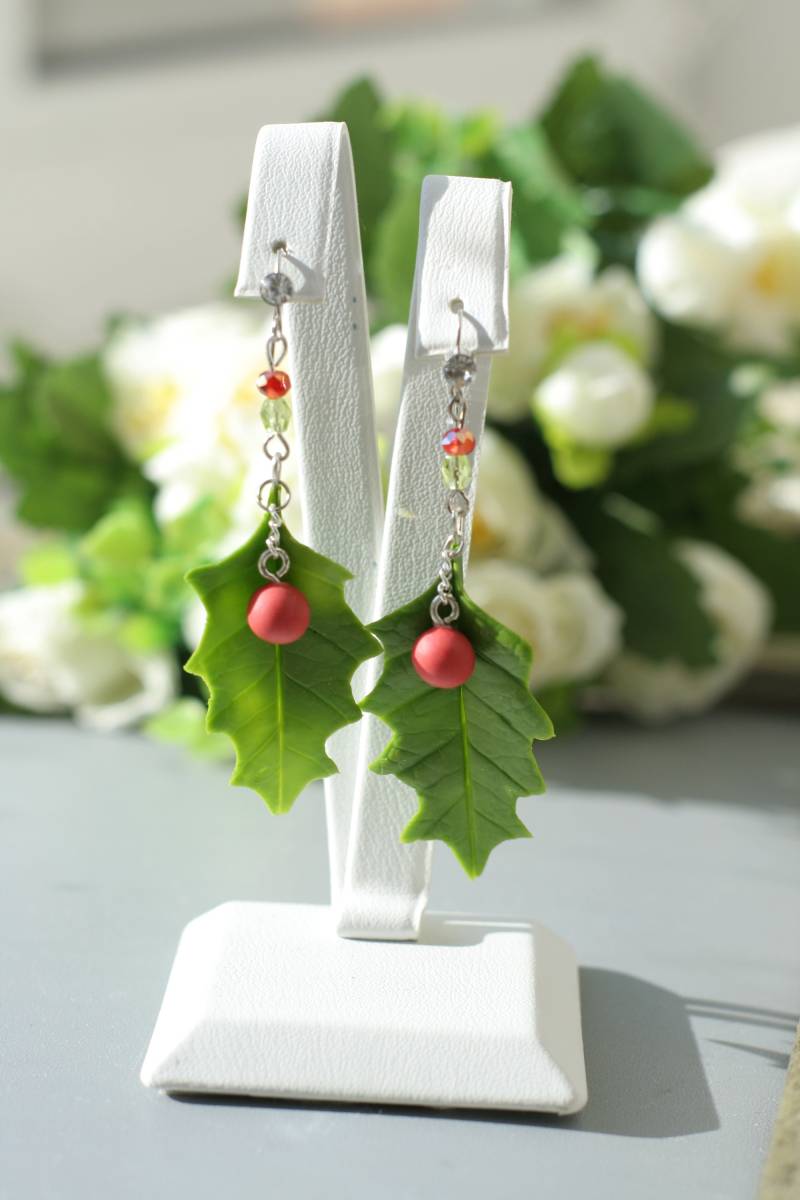 Holly Berry Weihnachtsohrringe Urlaub Schmuck Geschenk Holly Berry Weihnachtsohrringe Urlaub Schmuck Geschenk von DecorUA