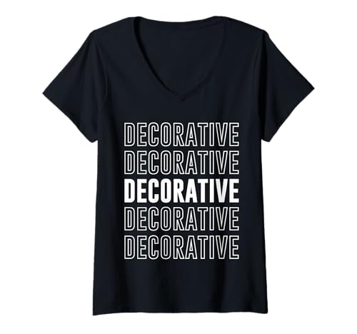 Damen Dekorativ T-Shirt mit V-Ausschnitt Damen Dekorativ T-Shirt mit V-Ausschnitt von Decorative Apparel