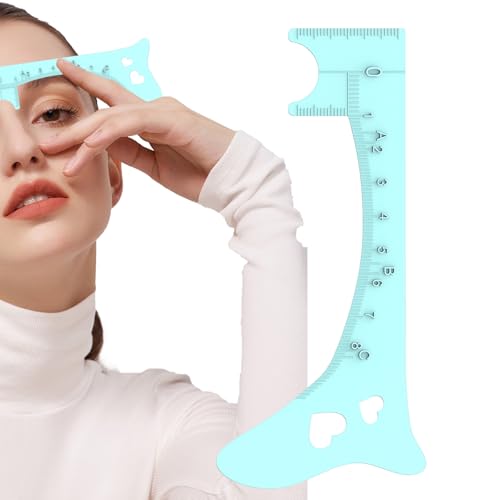 Augenbrauenlineal | Frauen Augenbrauen Vorlage für Eyeliner | Schnelles Augen-Make-up-Werkzeug, Augenbrauenformungshilfe, Brauenmesswerkzeug für perfekten Eyeliner & Lippenlinien von Decorhome