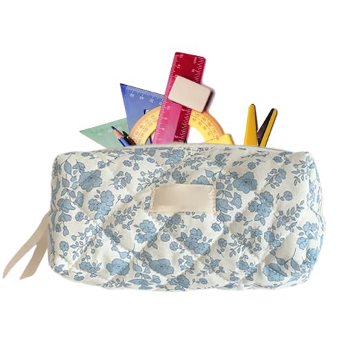 Decorhome Wasserdichtes Federmäppchen Federmäppchen Mit Blumenmuster | Reisekosmetiktasche | Florale Multifunktionale Briefpapiertasche | Verschleißfestes Federmäppchen Für Die Arbeit, Die Schul von Decorhome