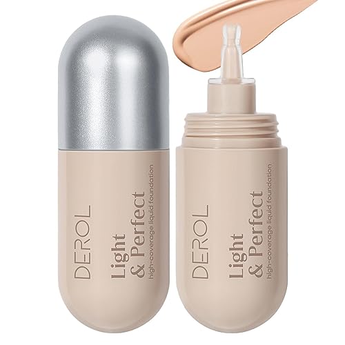 Flüssiges Foundation-Make-up | Oil Control Cremige, matte, porenlose Grundierung, wasserfest - 30 ml langanhaltende Concealer-Make-up-Basis, Skin Foundation Concealer für ein natürliches Decorhome von Decorhome