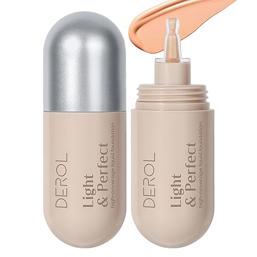 Flüssiges Foundation-Make-up - Wasserfestes, mattes, flüssiges Foundation-Make-up - Kosmetischer Haut-Concealer in Flasche, 30 ml, natürliche Make-up-Basis für normale bis fettige Haut Decorhome von Decorhome