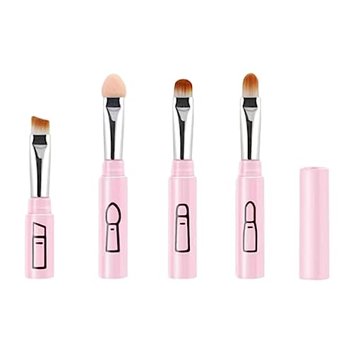 Gesichts-Make-up-Lidschatten-Pinsel – Tragbares, abnehmbares Make-up-Pinsel-Set für Reisen, weiche Lidschatten-Rouge-Pinsel für Reisen, Maskerade, Hochzeit von Decorhome