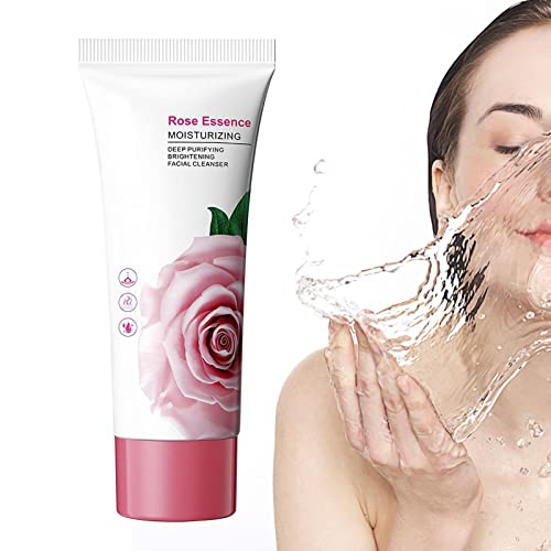 Gesichtswaschmittel - Rose Fruity Aufhellendes Gesichtswaschmittel für Frauen,Sanfter, feuchtigkeitsspendender Gesichtsreiniger, 100 g zur Tiefenreinigung von Schmutz, Make-up-Rückständen, Decorhome von Decorhome