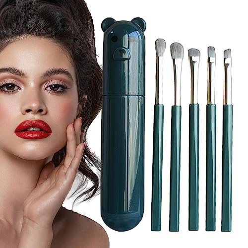 Lidschattenpinsel-Set | Professionelle Reise-Make-up-Pinsel-Werkzeuge - Weiche Lidschattenpinsel aus synthetischen Haaren mit Aufbewahrungstasche für Augenbrauen, Eyeliner und Mischpinsel Decorhome von Decorhome