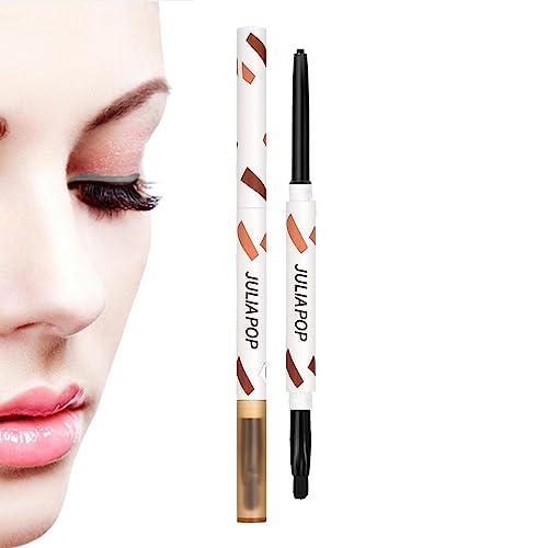 Lidschattenstift - Creme-Gel-Texturstift mit Pinsel für Lidschatten und Eyeliner - Schnell trocknender Eyeliner, langlebiges Augenstift-Make-up-Zubehör Decorhome von Decorhome