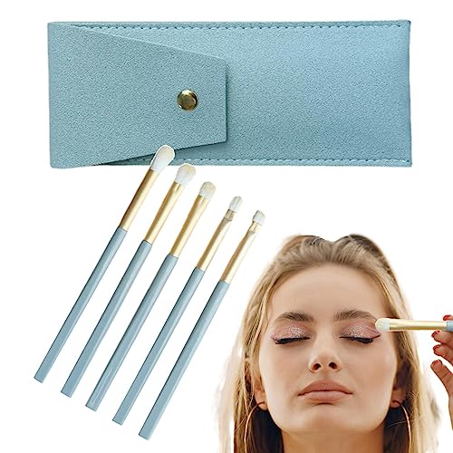 Make-up-Pinsel Auge - 5 Stück Make-up-Pinsel, Augen-Make-up,Make-up-Pinsel mit synthetischen Haaren, weiches Make-up-Pinsel-Set für Lidschatten, Verblenden, Eyeliner Decorhome von Decorhome