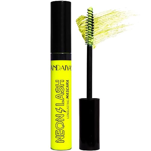 Mascara Buntes Volumen und Länge - Wasserfestes, fluoreszierendes, intensives Längen-Make-up,Waschbare Neon-Flüssig-Lash-Extensions-Mascara, volumenaufbauendes Mascara-Make-up-Tool Decorhome von Decorhome