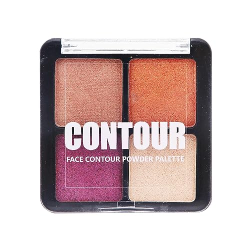 Natürliche Lidschattenpaletten | 4 Farben mischbare Augen-Make-up-Palette,Vibrant Colors Shades Cosmetics, CompactGlitter Makeup-Palette, Pigment-Lidschatten-Palette, bunte Decorhome von Decorhome