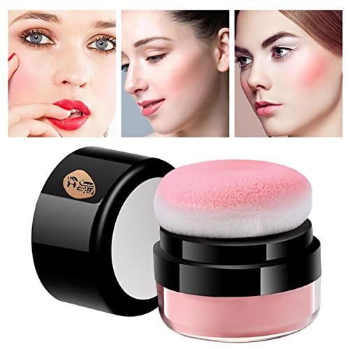 Puderrouge | Soft Loose Powder Air Cushion mit Puff | Seidiges und hochpigmentiertes Rouge-Gesichtspuder für das tägliche Make-up von Frauen und Mädchen Decorhome von Decorhome