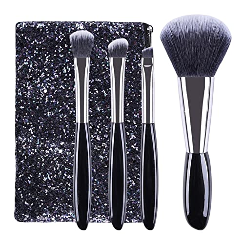 Tragbarer Make-up-Pinsel | Tragbares Gesichtspuder, Concealer, Augen-Make-up-Pinsel-Set, weiche Kosmetikborsten, Lidschatten-Pinsel für Frauen und Mädchen von Decorhome
