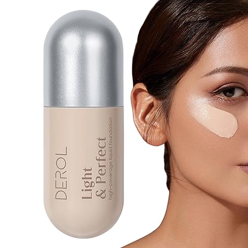 Wasserdichte Foundation | Oil Control Matte Poreless Foundation - Langanhaltender, natürlicher 30-ml-Haut-Concealer, kleine Flasche, Foundation-Kosmetik für Männer und Frauen, Abdeckung von Decorhome von Decorhome