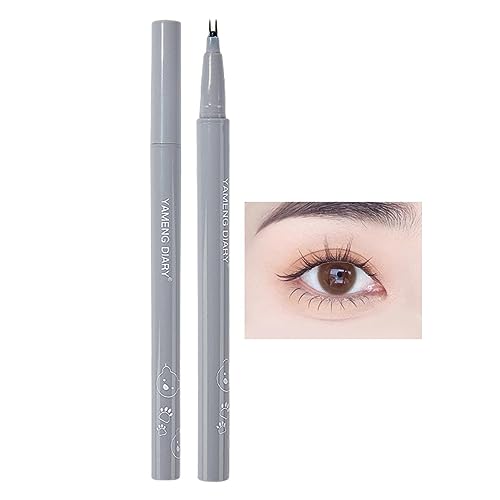 Wimpernstift mit doppelter Spitze | Wischfester Eyeliner für die unteren Wimpern, Double Eyelid Liner,Langlebiger, wischfester, schnell trocknender Wimpernstift Decorhome von Decorhome