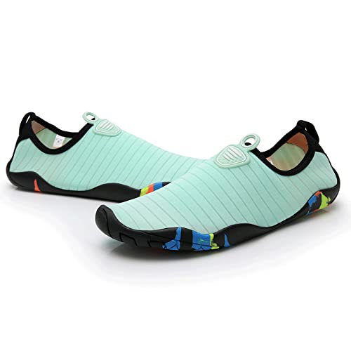 Decorie Wasserschuhe Herren Damen Badeschuhe Schnell Trocken Strandschuhe Schwimmschuhe Atmungsaktiv rutschfest Aquaschuhe Surfschuhe Barfußschuhe für Beach Pool Meer,Gr.36-37,A4 von Decorie