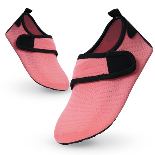 Decorie Wasserschuhe Kinder Badeschuhe Mädchen Jungen rutschfeste Schwimmschuhe Kinder Aquaschuhe Schnell Trocknend Strandschuhe Kinder Barfußschuhe für Beach Pool (22/23 EU,B2) von Decorie