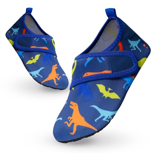 Decorie Wasserschuhe Kinder Badeschuhe Mädchen Jungen rutschfeste Schwimmschuhe Kinder Aquaschuhe Schnell Trocknend Strandschuhe Kinder Barfußschuhe für Beach Pool (22/23 EU,B5) von Decorie