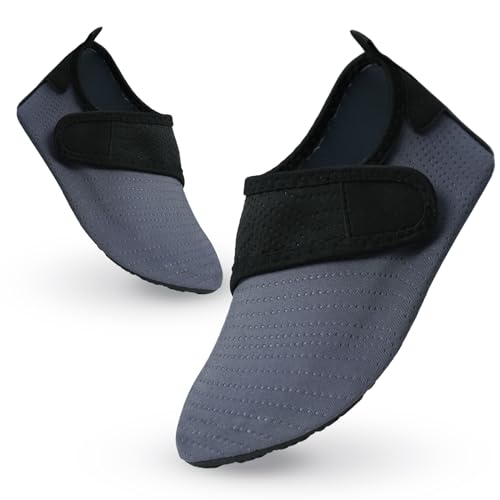 Decorie Wasserschuhe Kinder Badeschuhe Mädchen Jungen rutschfeste Schwimmschuhe Kinder Aquaschuhe Schnell Trocknend Strandschuhe Kinder Barfußschuhe für Beach Pool (26/27 EU,B3) von Decorie