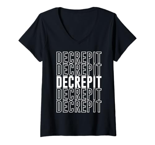 Damen Altersschwach T-Shirt mit V-Ausschnitt Damen Altersschwach T-Shirt mit V-Ausschnitt von Decrepit Apparel