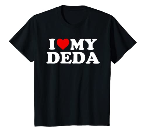 Kinder I Love My Deda Shirt für Kleinkinder, Jungen, Mädchen, Jugendliche, Baby T-Shirt von Deda Shirts