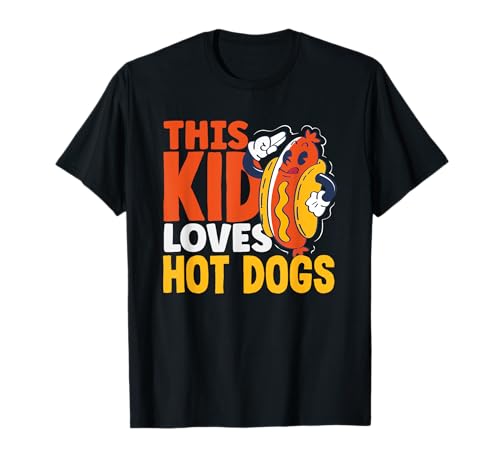 Dieses Kind liebt Hotdogs, Hotdog-Liebhaber T-Shirt Dieses Kind liebt Hotdogs, Hotdog-Liebhaber T-Shirt von Dedicated Fans Hot Dogs and Street Food Gifts