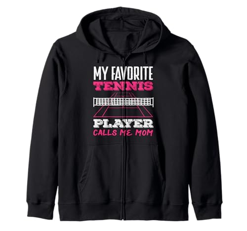 Mein Lieblingstennisspieler nennt Mich Mama Kapuzenjacke von Dedicated Fans of Tennis Matches and Racket Sports