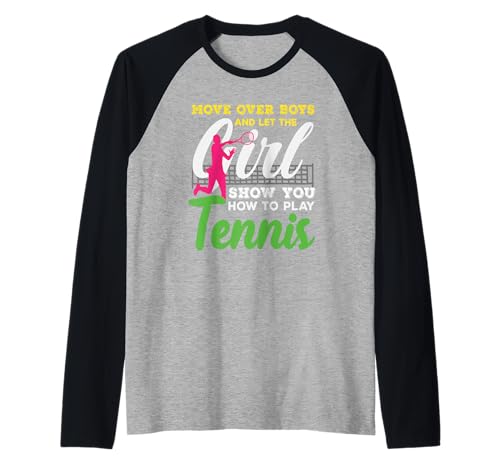 Move Over Tennisspielerin Mädchen Zeig dir wie Raglan von Dedicated Fans of Tennis Matches and Racket Sports